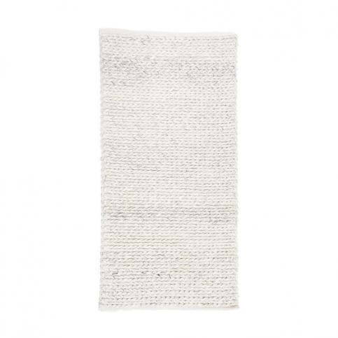 Světle šedý vlněný koberec Simla Chenille, 140 x 70 cm - Bonami.cz