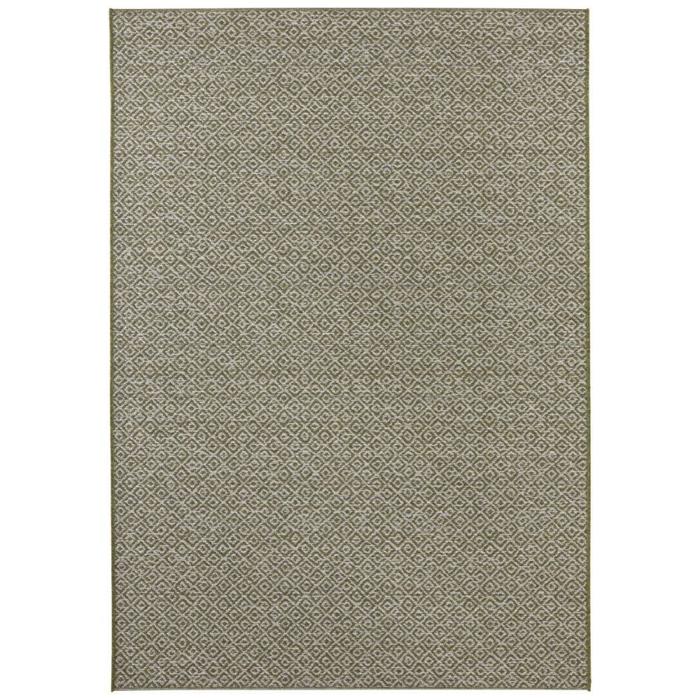 Zelený koberec vhodný i na ven Elle Decor Bloom Croix, 80 x 150 cm - Bonami.cz