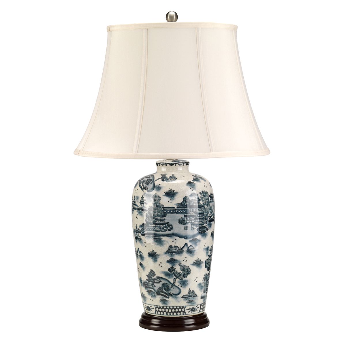 Čínská keramická lampa Elstead BLUE TRAD - Osvětlení.com