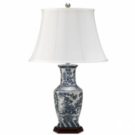 Čínská keramická lampa Elstead BLUE HEX