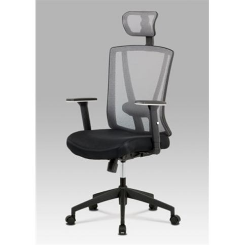 Kancelářská židle KA-H110 GREY (synchronní mech., kříž plast) - Rafni