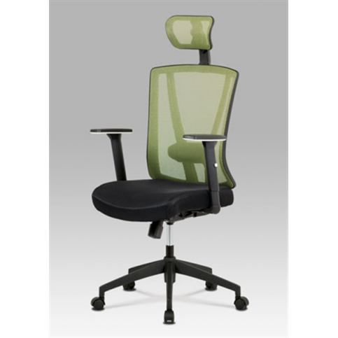 Kancelářská židle KA-H110 GRN (synchronní mech., kříž plast) - Rafni