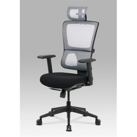 Kancelářská židle KA-M04 WT (synchronní mech., kříž plast) - Rafni