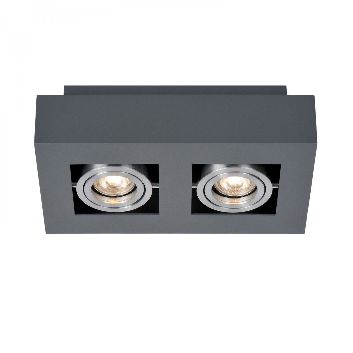 Italux IT8002S2-BK/AL stropní bodové svítidlo Casemiro 2x50W|GU10 - Dekolamp s.r.o.
