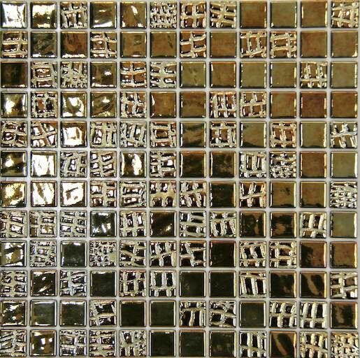 Skleněná mozaika Mosavit Pelle dorado 30x30 cm lesk PELLE50DO - Siko - koupelny - kuchyně