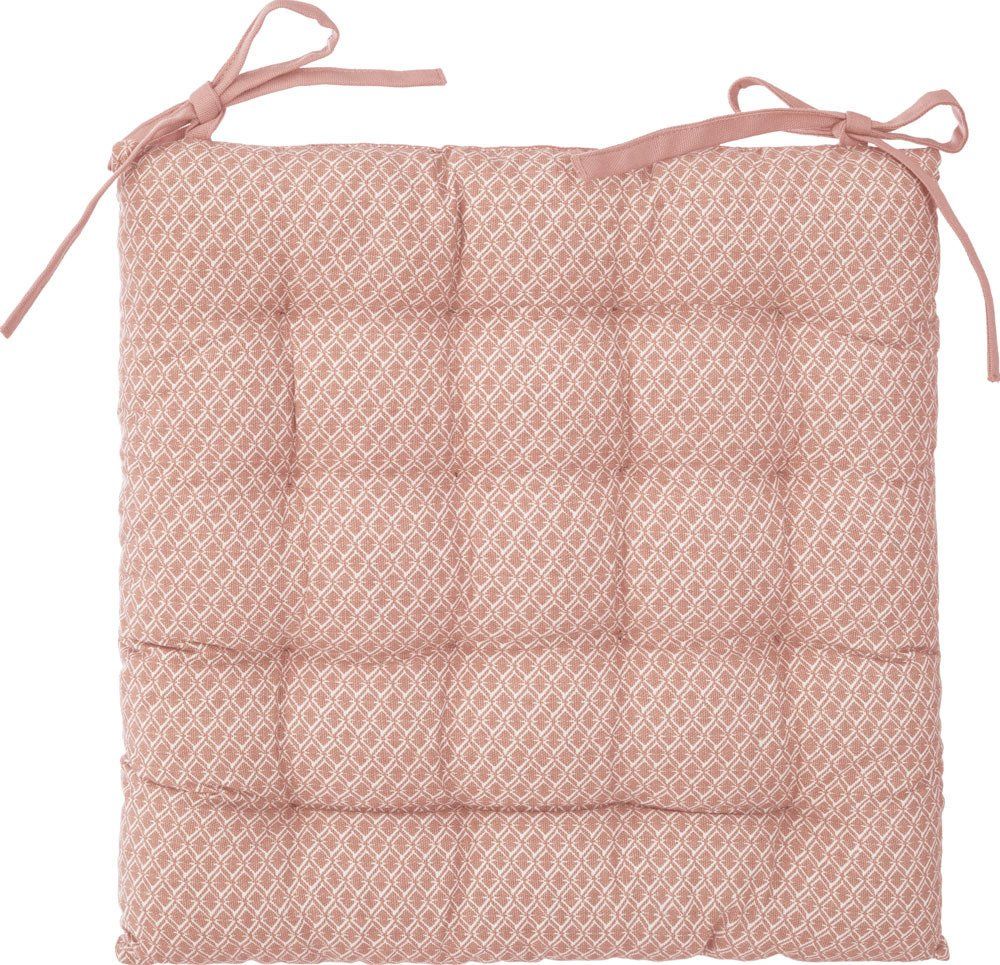 Atmosphera Růžový polštář v módním designu, prošívaný polštář pro větší pohodlí u stolu - EMAKO.CZ s.r.o.
