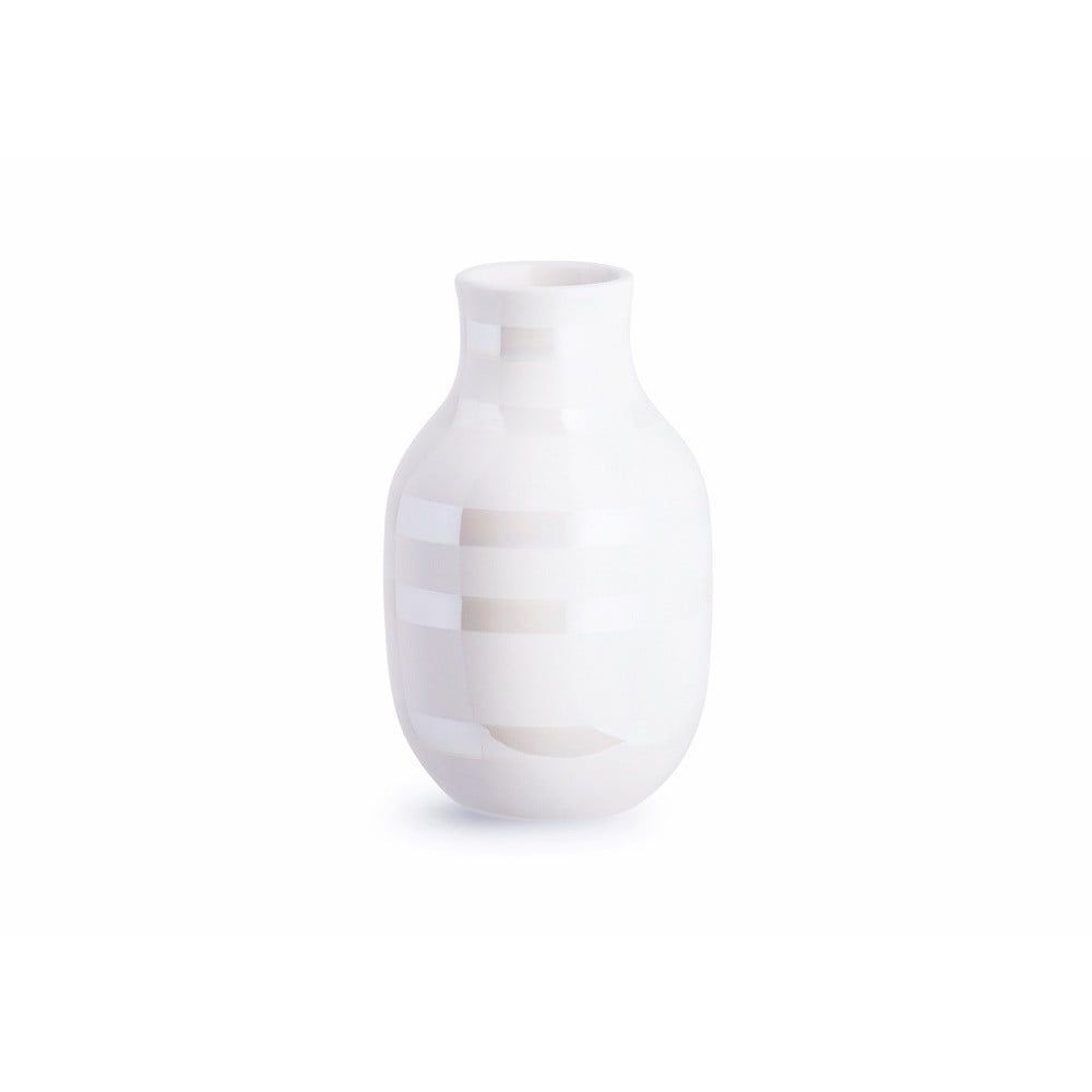 Bílá kameninová váza Kähler Design Omaggio, výška 12,5 cm - Bonami.cz