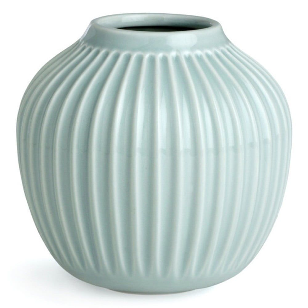 Mentolově modrá kameninová váza Kähler Design Hammershoi, ⌀ 13,5 cm - Bonami.cz