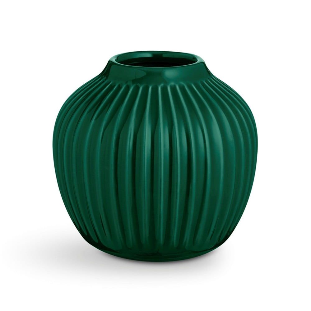 Zelená kameninová váza Kähler Design Hammershoi, výška 12,5 cm - Bonami.cz