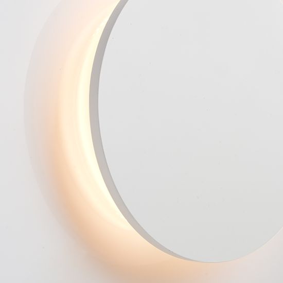 ACA DECOR Nástěnné LED svítidlo Badge White Ø 14 cm - STERIXretro