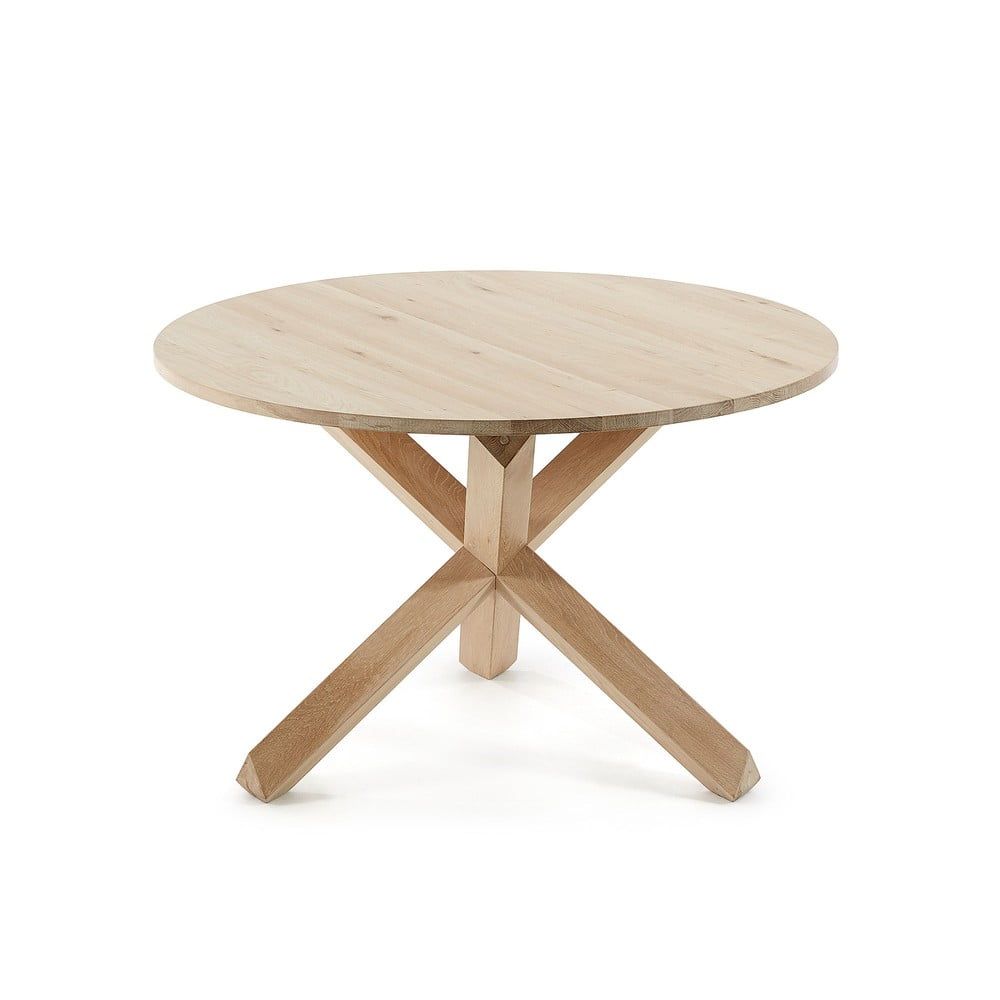Stůl z dubového dřeva Kave Home Nori, ø 120 cm - Bonami.cz