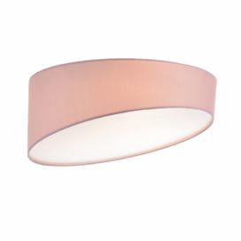 ACA DECOR Stropní svítidlo Pink Fabric 3xE27 - Ø 40 cm