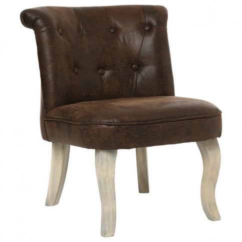 Atmosphera Pohodlná židle s opěradlem CALIXTE Small okouzlující židle pro toaletní stolek - EMAKO.CZ s.r.o.