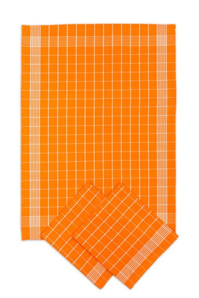 Svitap Utěrka Pozitiv Egyptská bavlna oranžová/bílá 50x70 cm 3 ks  - POVLECENI-OBCHOD.CZ