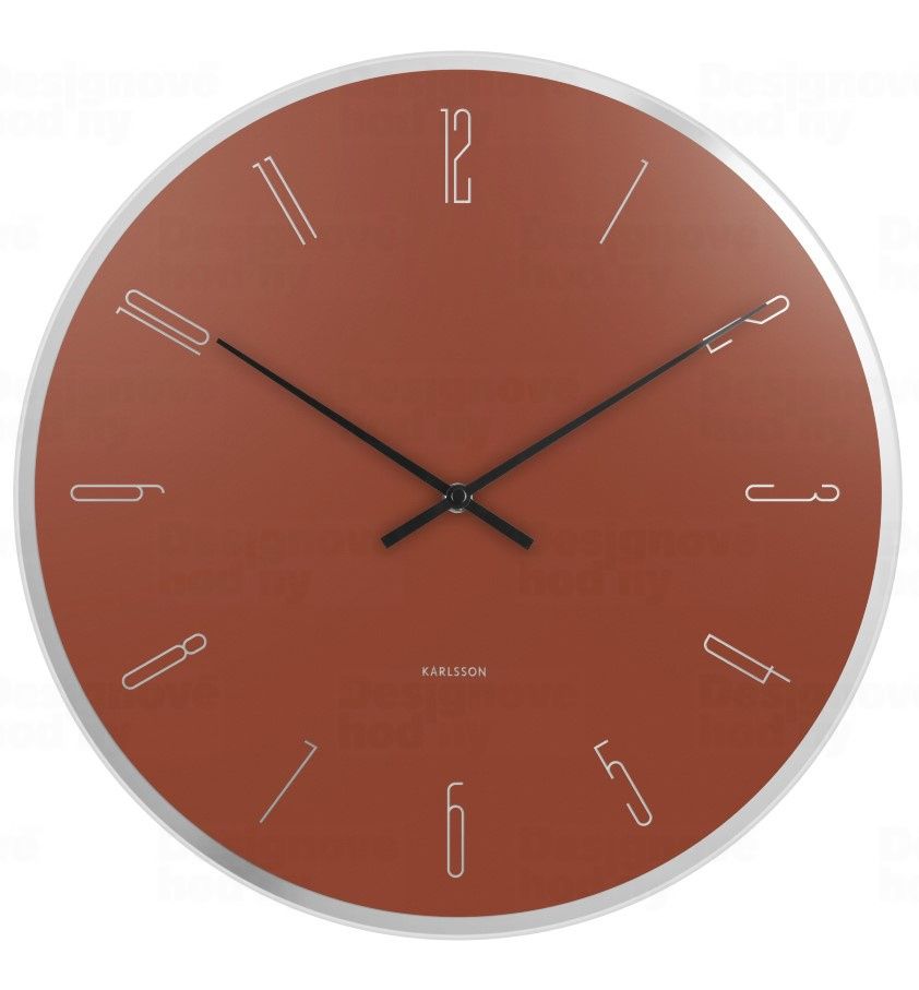 Designové nástěnné hodiny 5800BR Karlsson 40cm - FORLIVING