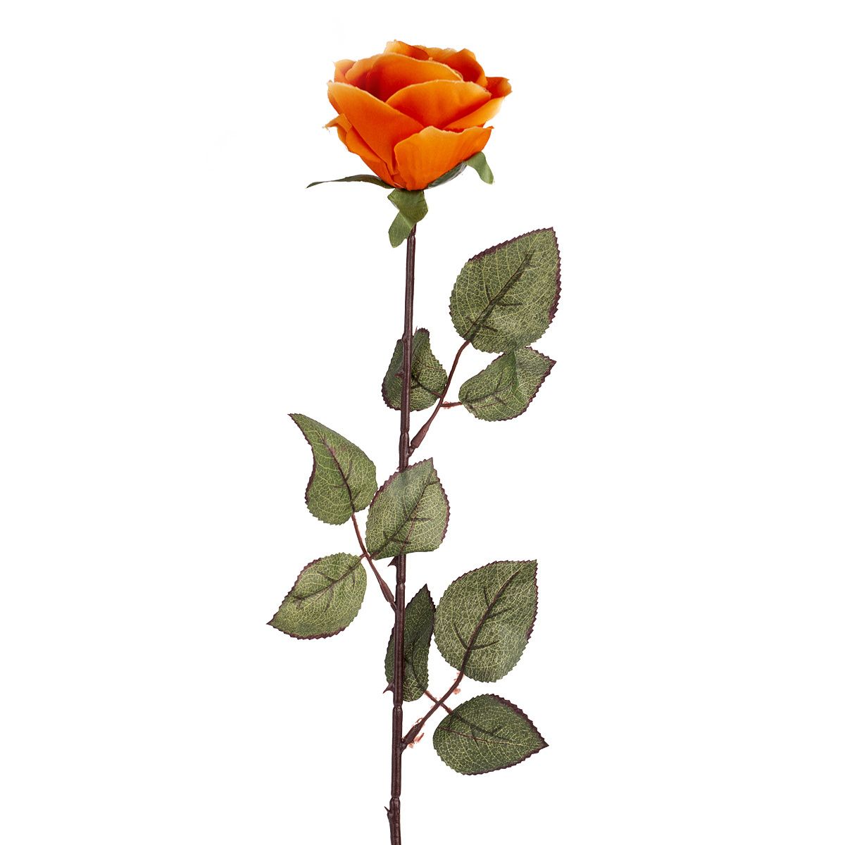 Umělá květina Růže velkokvětá 72 cm, oranžová - 4home.cz