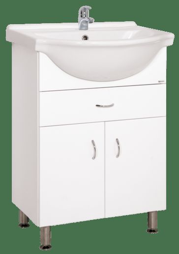 Koupelnová skříňka s umyvadlem Keramia Pro 60x50 cm bílá PRO60Z - Siko - koupelny - kuchyně