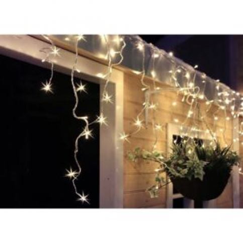 Solight LED vánoční závěs, rampouchy, 120 LED, 3m x 0,7m, přívod 6m, venkovní, teplé - Favi.cz