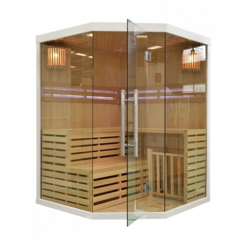 Rohová finská sauna GH0079 bílá - DEKORHOME.CZ