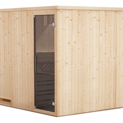 Rohová finská sauna GH3354 smrk skandinávský - DEKORHOME.CZ