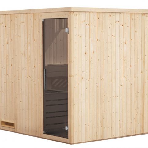 Rohová finská sauna GH8190 smrk skandinávský - DEKORHOME.CZ