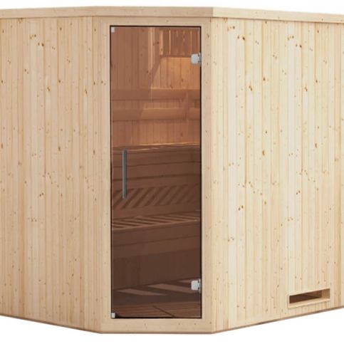 Rohová finská sauna GH9654 smrk skandinávský - DEKORHOME.CZ
