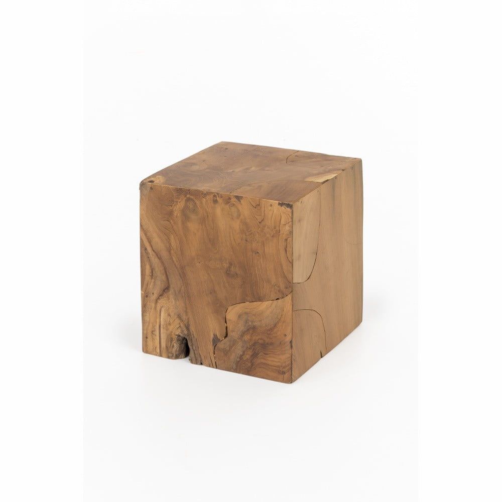 Stolička z teakového dřeva WOOX LIVING Patchwork, 35 x 35 cm - Bonami.cz