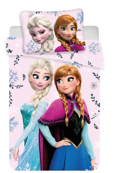 Jerry fabrics Disney povlečení do postýlky Frozen baby Floral 100x135 + 40x60 cm - POVLECENI-OBCHOD.CZ