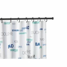 Černá teleskopická tyč na sprchový závěs Wenko Shower Curtain Rod