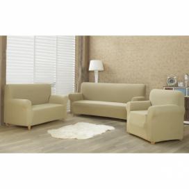 4Home Multielastický potah na sedací soupravu Comfort béžová, 180 - 220 cm