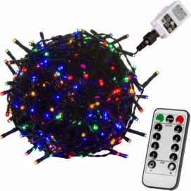 VOLTRONIC® Vánoční řetěz - 60 m, 600 LED, barevný + ovladač