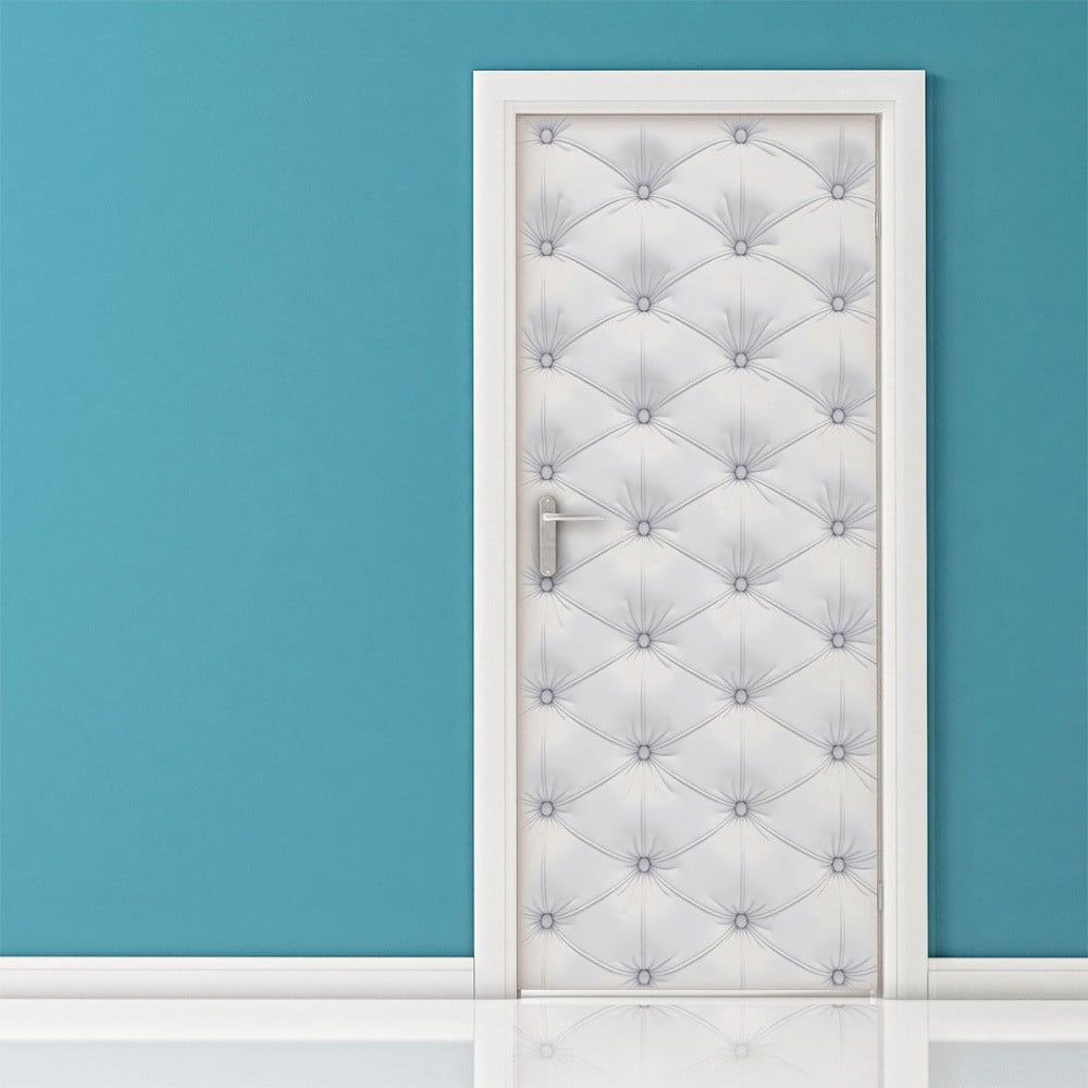 Adhezivní samolepka na dveře Ambiance White Padded Door, 83 x 204 cm - Bonami.cz