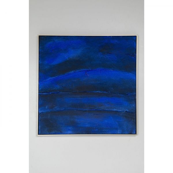 Olejomalba Abstract Deep Blue 80x80cm - KARE