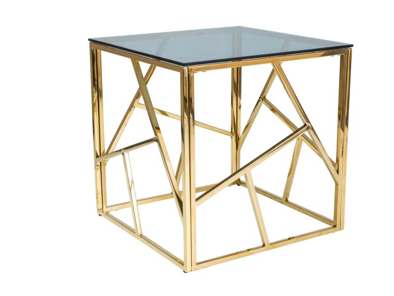 Konferenční stolek Escada B 55x55 zlatý - Nabytek-Bogart.cz
