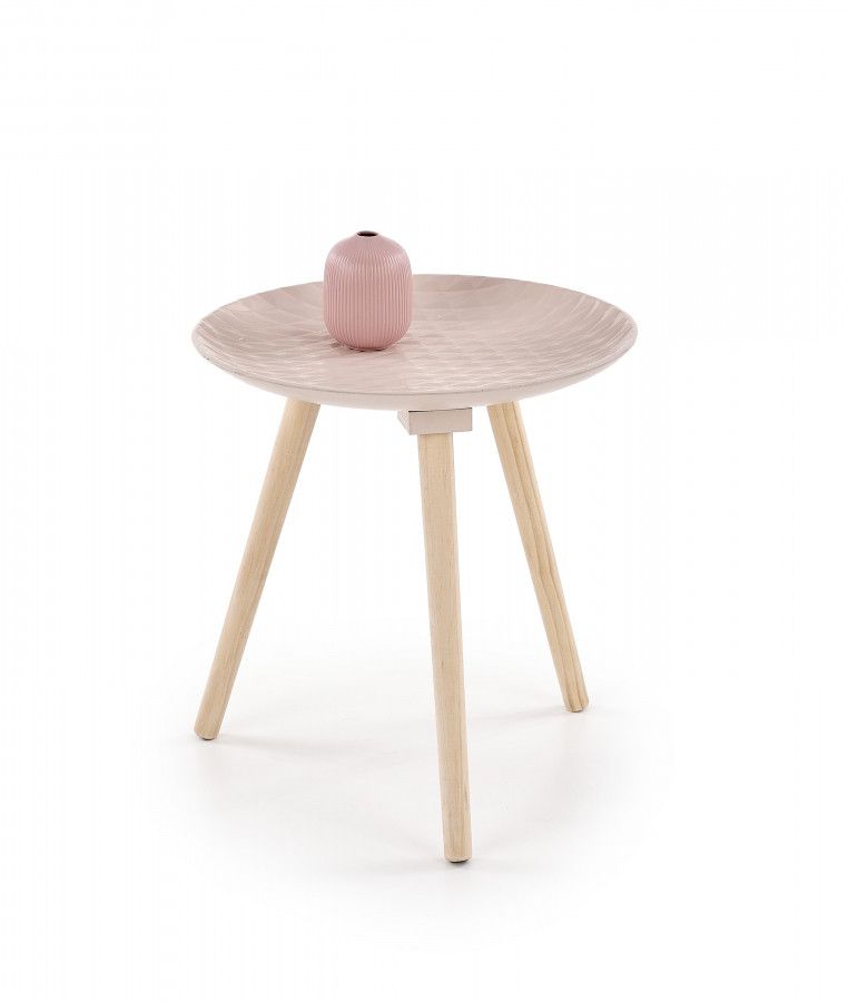 Halmar Odkládací stolek Bingo - světle růžový - DEKORHOME.CZ
