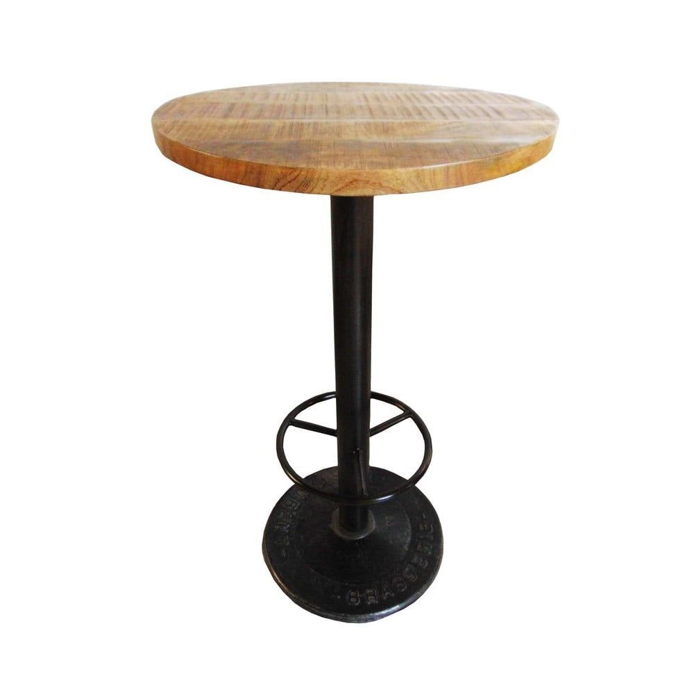 Barový stolek s deskou z mangového dřeva Antic Line Mange, ø 60 cm - Bonami.cz