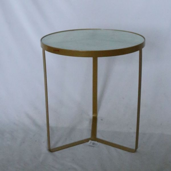 Odkládací stolek Marble Gold O45cm - KARE