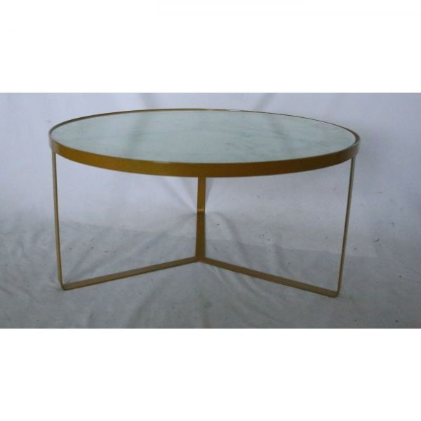 Odkládací stolek Marble Gold O70cm - KARE