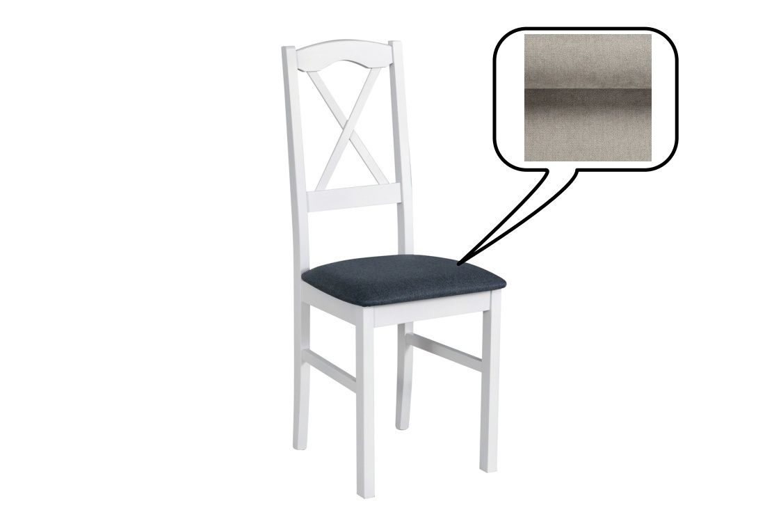 Jídelní židle CASA 11, 95x40x43 cm, bílá/látka 3x - Expedo s.r.o.