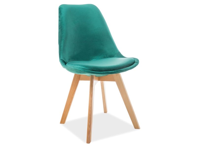 Krzeslo dior velvet buk/zelený tap.89 Signal  - Nabytek-Bogart.cz