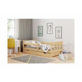 Dětská postel se zásuvkou Marinella 80x160 Borovice