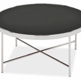 Konferenční stolek GINA B Černý/Chromovaný