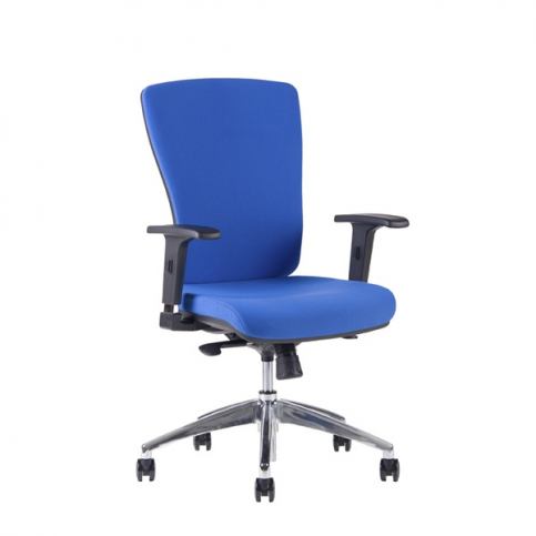 Židle Halia BP (modré provedení,chrom) - Rafni