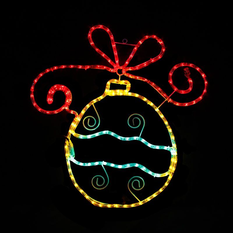 ACA DECOR LED Vánoční ozdoba - koule do okna, 180 LED, RGB barva, IP44 - STERIXretro