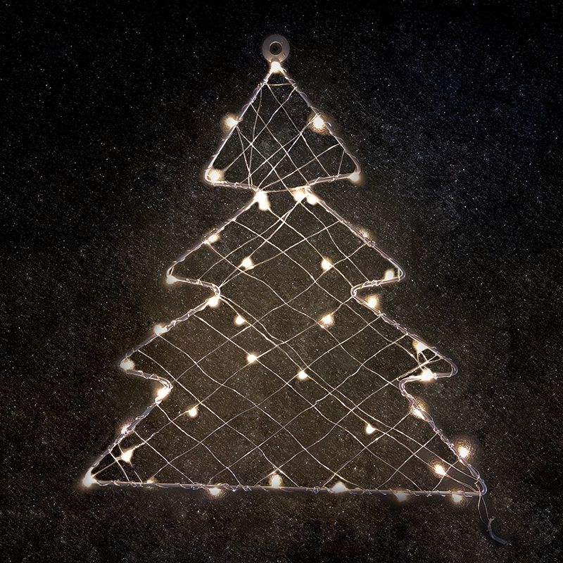 ACA DECOR LED Vánoční stromek do okna, teplá bílá - STERIXretro
