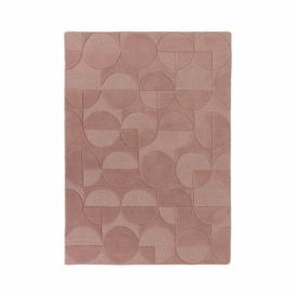 Růžový vlněný koberec Flair Rugs Gigi, 160 x 230 cm Bonami.cz