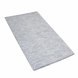 Krátkovlasý koberec krémově šedý 80 x 150 cm EDREMIT