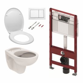 Cenově zvýhodněný závěsný WC set TECE do lehkých stěn / předstěnová montáž+ WC S-Line S-line Pro KMPLSIKOTS