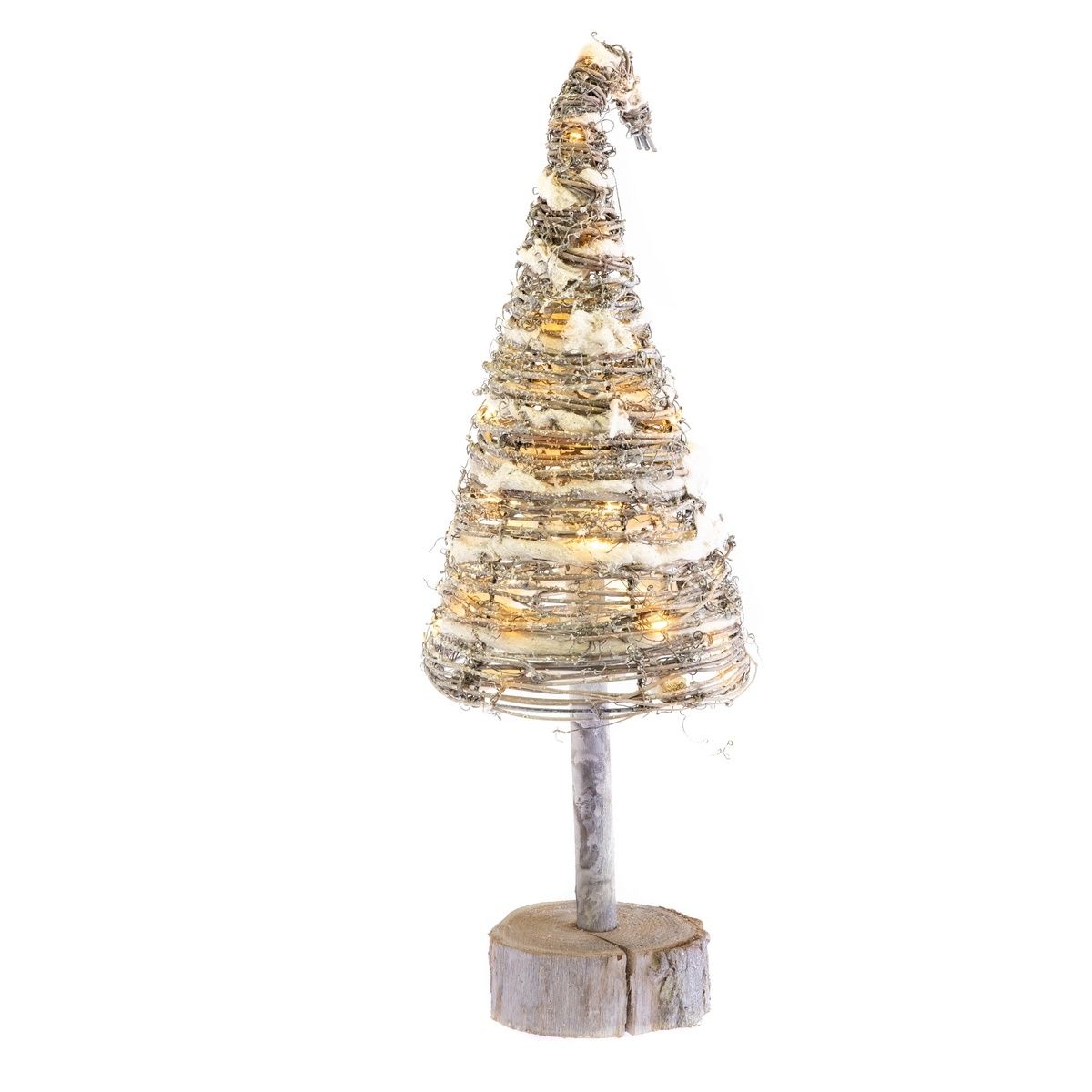 Vánoční dřevěný strom s osvětlením, 50 cm - 4home.cz