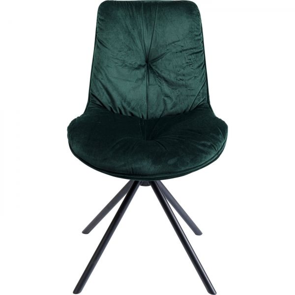 Zelená čalouněná jídelní židle Mila - KARE